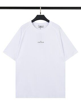 Stone Island White Short Sleeve Tee